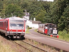 Standard gauge meets narrow gauge in Bad Malente-Gremsmühlen station (2007).