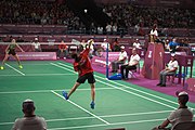 Deutsch: Badminton bei den Olympischen Jugendspielen 2018; Tag 4, 10. Oktober 2018; Viertelfinale Mädchen: Pattarasuda Chaiwan (Thailand) - Vivien Sándorházi (Ungarn) 21-9, 21-8 23′ English: Badminton at the 2018 Summer Youth Olympics at 10 October 2018 – Girls Quarterfinal: Pattarasuda Chaiwan (Thailand) - Vivien Sándorházi (Hungary) 21-9, 21-8 23′