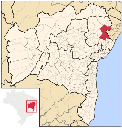 Ribeira do Pombal - mapa