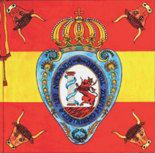 Bandera de España 1785 de Carlos III en Raso de Alta Calidad
