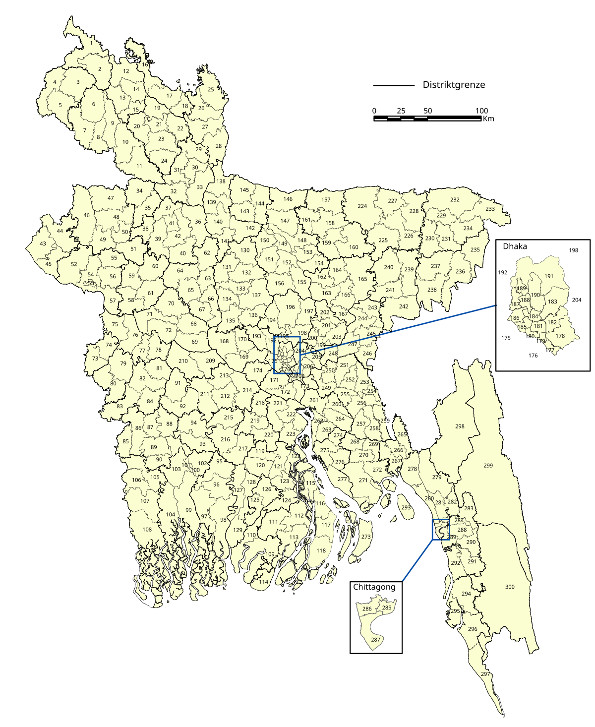 List of constituencies of the Jatiya Sangsad