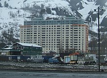 Begich Towers Begich Towers, Whittier, Alaska (cropped).jpg