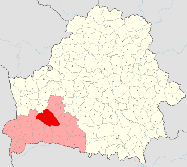 Ивацевичский район на карте