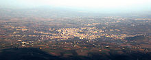 Panoramic view of Benevento from the mount Pentime, part of the Taburno Camposauro