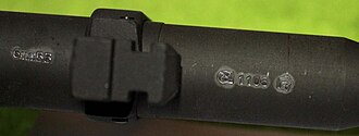 Airsoft gun with German F proof mark and sign from the Firearms Testing Commission Suhl Beschussamt suhl.jpg