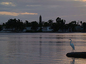 Puesta de sol sobre Big Coppit Key