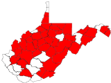County distribution map.