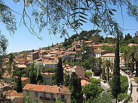 A general view of Bormes-les-Mimosas