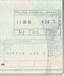 Brazil — Travel visa upon arrival and exit 2019