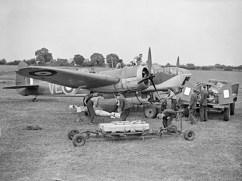 File:Bristol Blenheim - Wattisham - Royal Air Force Bomber Command, 1939-1941. CH364.jpg