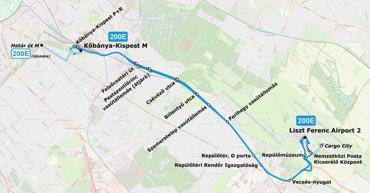 Маршрут 200. 200e Budapest Bus маршрут. Надьварад тер станция метро.