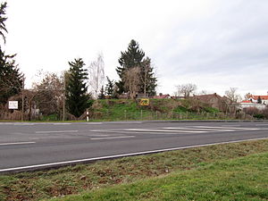 Późniejszy Mühlenberg jako widoczna pozostałość po zamku Pritzerbe