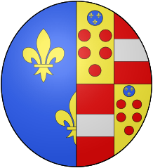 Coat of Arms of Maria of Medici, as Queen of France