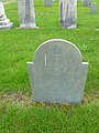 Gravestone of Captain John King, who died in 1814 at age 83. Located at King and Williams Cemetery, immediately north of the intersection of South Street East and Pine Street Lane, Raynham, Massachusetts.