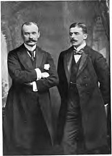 Boisragon and Locke, the two British men to survive the ambush Captain Alan Boisragon & District Commissioner Locke.jpg