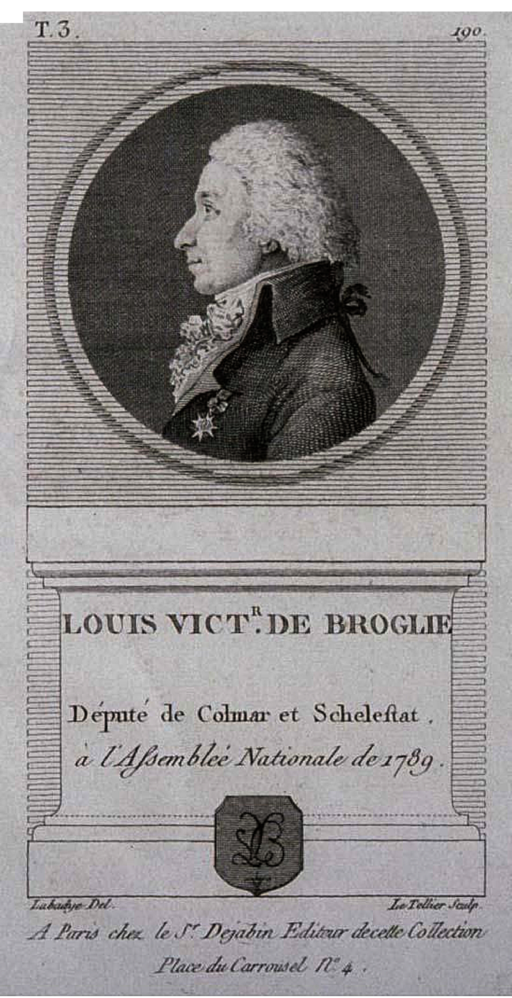 Charles Toussaint Labadye - Louis-Victor de Broglie (1756-1794), en 1790