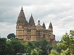 Chaturbhuj Temple at Orchha, is noted for having one of the tallest Vimana among Hindu temples standing at 344 feet. It was the tallest structure in the Indian subcontinent from 1558 CE to 1970 CE.