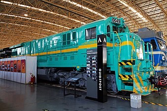 中国铁道博物馆内展示的ND5型0049号机车