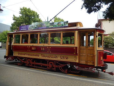 One of Christchurch's trams