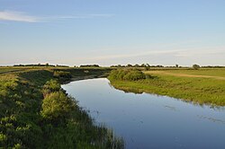 Der Chulym River in der Nähe des Selo von Starogornostalevo im Bezirk Zdvinsky