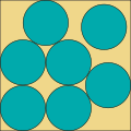 7 circles in a square