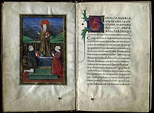 ASMi, Miniatures and Cimeli Fund, cart. 5, fasc. 5 known as Codicetto di Lodi, illuminated membranous codex written in humanistic script, Oct. 15, 1462 (also showing acts ranging from Nov. 25, 1477 to Feb. 11, 1508) (Latin language) Codicetto di Lodi.jpg