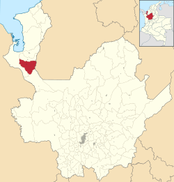 Location of the municipality and town of Chigorodó in the Antioquia Department of Colombia