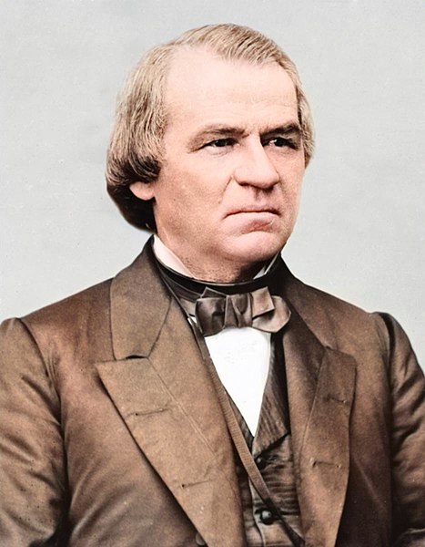 Súbor:Colorized portrait of Andrew Johnson.jpeg