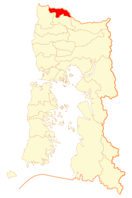 Posizione di San Pablo nella Región de los Lagos