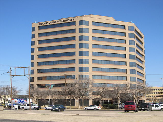 The Midland County Courthouse in Midland