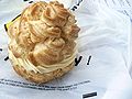 Profiterole or cream puff, a choux pastry