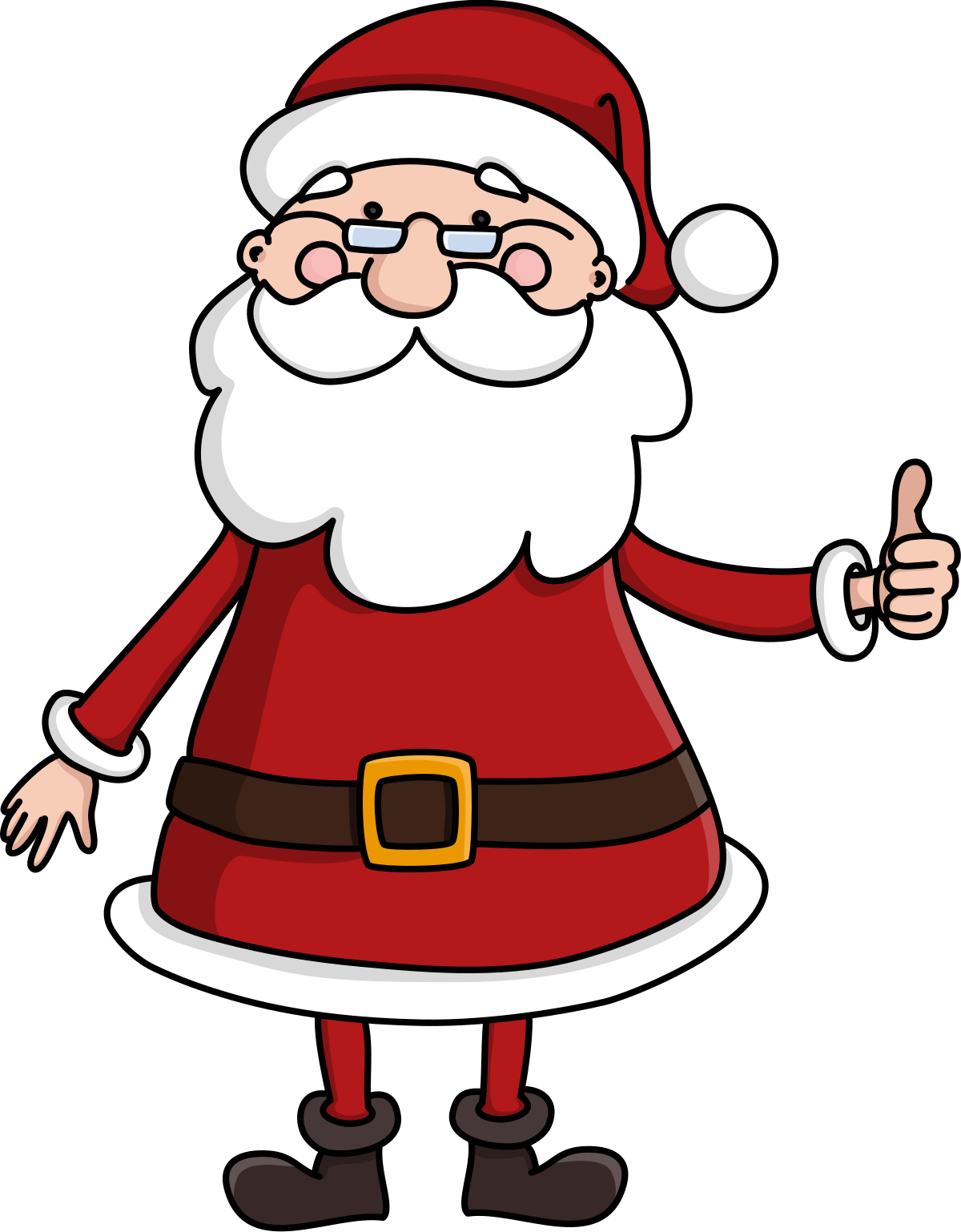 Download File:Cute Santa Claus Character Giving The Thumbs Up.svg ...