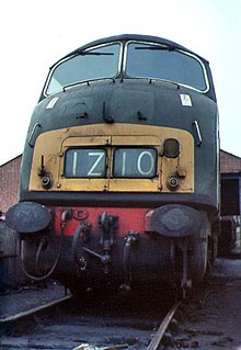 British Rail Class 43 (Warship Class) class of 33 B′B′ 2200hp diesel-hydraulic locomotives, all named after warships