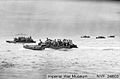 DUKWs head toward the beach at Aitape, 22 April 1944.