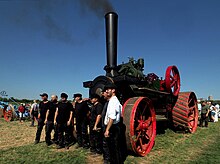 Engineers and stokers of a ploughing engine on Heritage Day Dampfpflug-Mannschaft.jpg