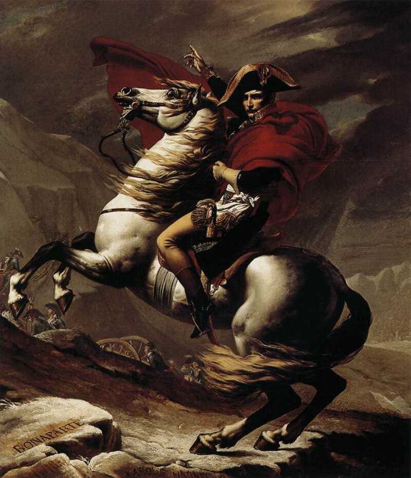 Lo que no sabías sobre ‘Napoleón cruzando los Alpes’, el retrato de la ambición y poder de Napoleón Bonaparte