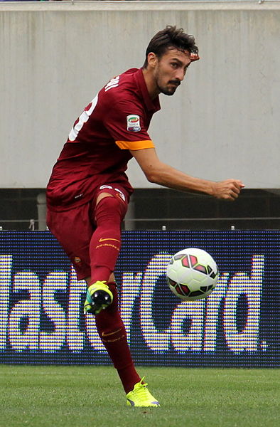 Astori playing for Roma in August 2014.