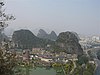 Looking down from Diecai Shan