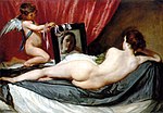 Diego Velaquez, Venus at Her Mirror (The Rokeby Venus)