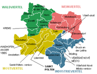rozdělení rakouska mapa Dolní Rakousy – Wikipedie rozdělení rakouska mapa