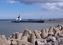 A ship at Raynes Jetty in 2008 Doris T - geograph.org.uk - 775457.jpg