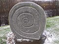 Dudley - green area between Wolverton Road and Dudley Southern Bypass - Spiral fossil (5324687828).jpg