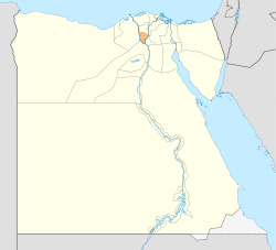 Monufia Govrenorate on the map o Egyp