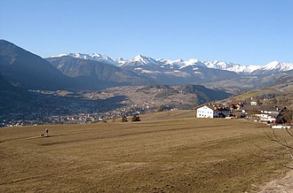 The Eisacktal Valley, where Blatterle has been historically grown. Eisacktal bei Mellaun.jpg