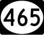 Mississippi Highway 465 marker