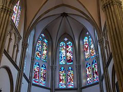 Les vitraux de l’église Saint-Martin.