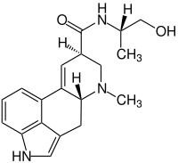 Structural formula of ergometrine