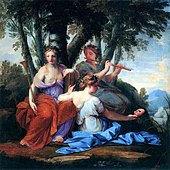 Eustache Le Sueur - Muzele Clio, Euterpe și Thalia.jpg