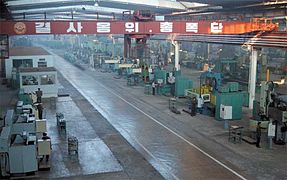 Tool-machine factory in Huichon.