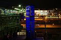 Deutsch: Brücke über den Hauptbahnhof bei Nacht
